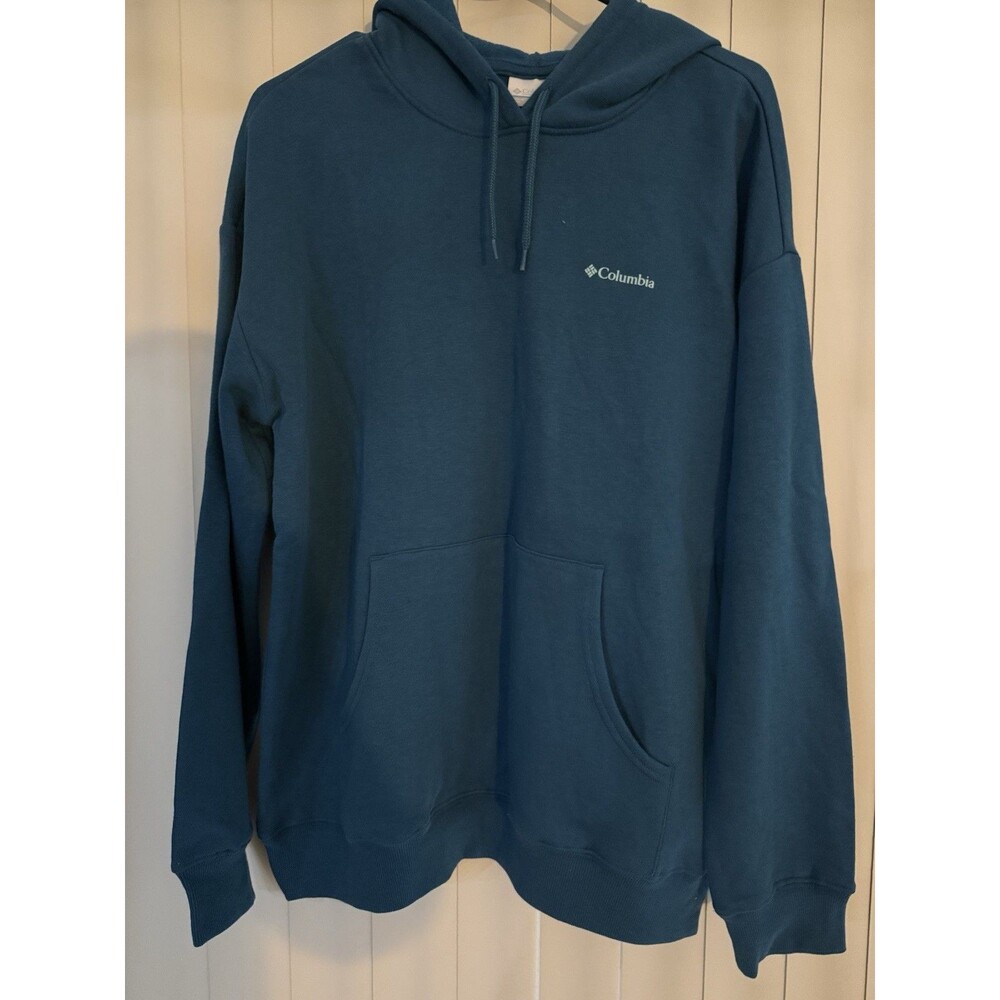 NWOT Columbia Unisex Teal Aqua Green Hoodie Sweatshirt Size Medium